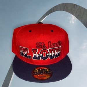 Snapback Flat Bill St. Louis Hat - New with Tags